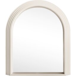 Evie Ridged Arch Lean To Mirror - Cream / 90cm