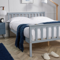 Home Source Florida Grey Small Double Low End Wooden Bed - thumbnail 3