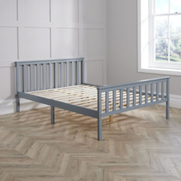 Home Source Florida Grey Small Double Low End Wooden Bed - thumbnail 4