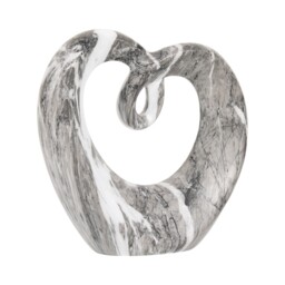 Grey Marble Heart Ornament - thumbnail 2