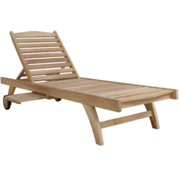 Charles Bentley Premium Teak Sun Lounger - thumbnail 2