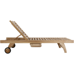 Charles Bentley Premium Teak Sun Lounger - thumbnail 4