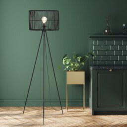 Benji Rattan Floor Lamp - thumbnail 1