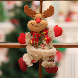 Living and Home Christmas Figurine Tree Ornament 4 Pack - thumbnail 4