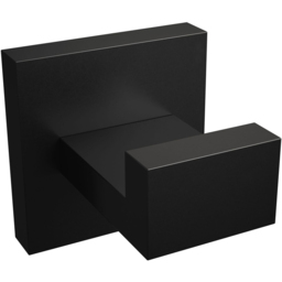 Rothley Square Matt Black Robe Hook