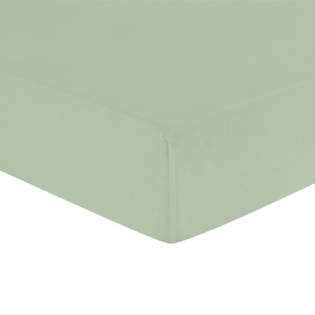My Home Sage Double Polycotton Fitted Sheet