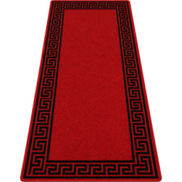 Smart Living Greekey Red and Black Gel Back Non-Slip Door Mat 40 x 60cm