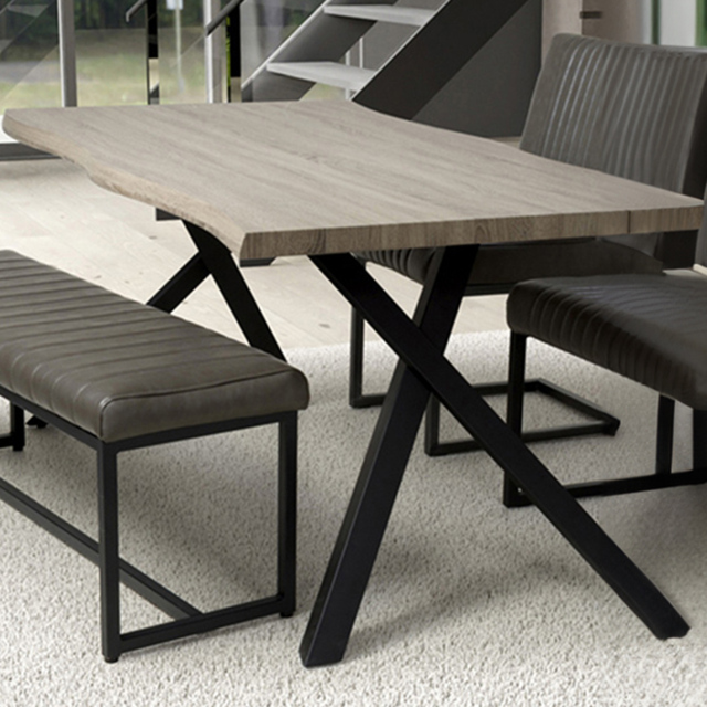 Narvik 4 Seater Medium Curved Dining Table - image 1