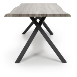 Narvik 4 Seater Medium Curved Dining Table - thumbnail 3