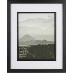 The Port Gallery A4 Black Mounted Inlay Box Photo Frame