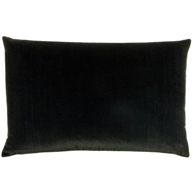 furn. Contra Black Velvet Cushion - image 1