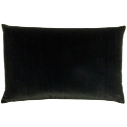 furn. Contra Black Velvet Cushion - thumbnail 1