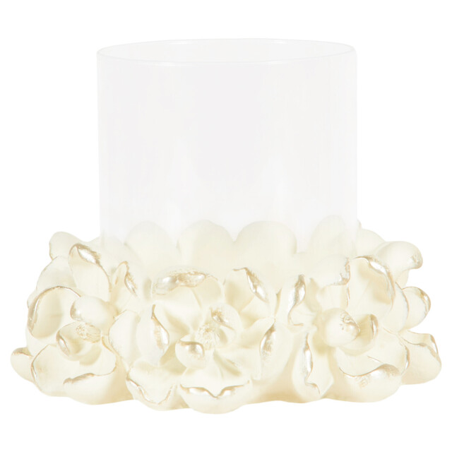White Magnolia Candle Holder - image 1