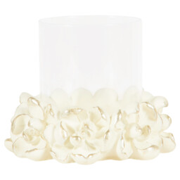White Magnolia Candle Holder - thumbnail 1