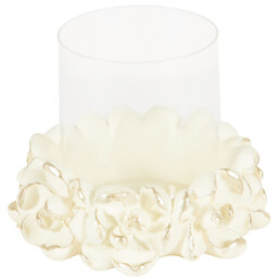 White Magnolia Candle Holder - thumbnail 2