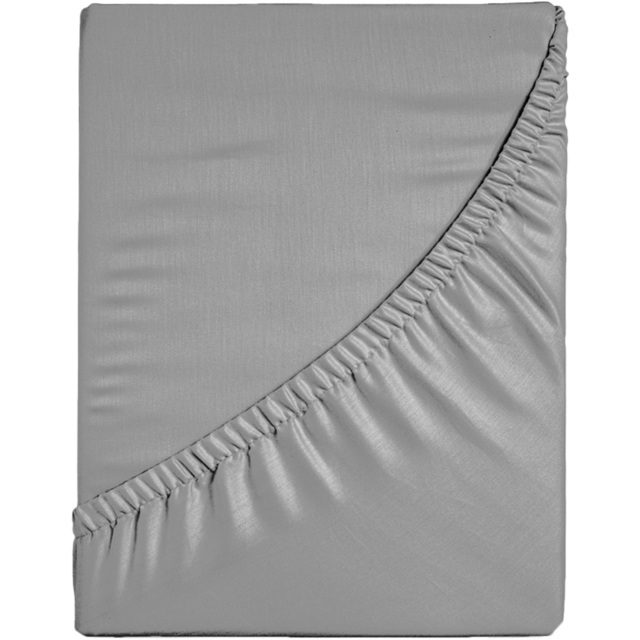 Velosso Microfibre Grey Double Fitted Sheet - image 1