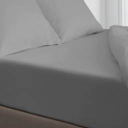 Velosso Microfibre Grey Double Fitted Sheet - thumbnail 2