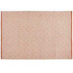 Hug Rug Rust Diamond Woven Rug 120 x 170cm - thumbnail 1