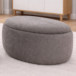 Fort Greene Stone Storage Ottoman 87cm