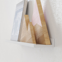 Homebase 120cm 2 Pack White Floating Photo Shelf - thumbnail 2