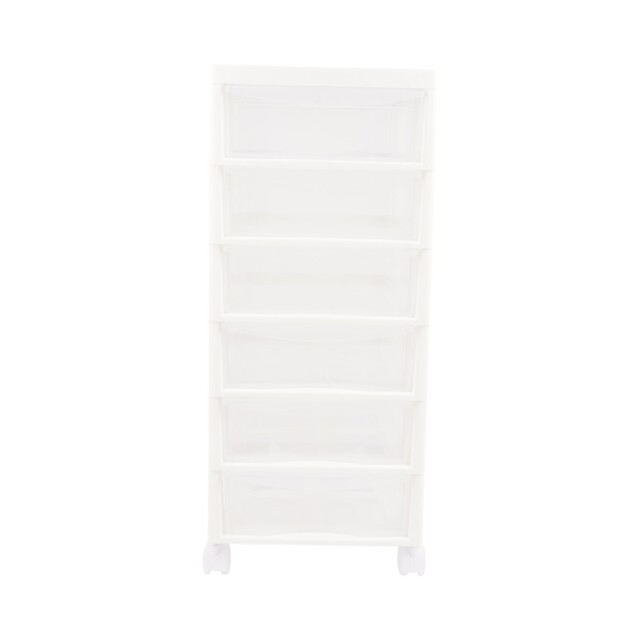 White 6 Drawer Storage Organiser - image 1