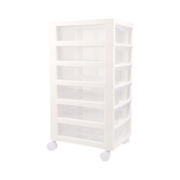 White 6 Drawer Storage Organiser - thumbnail 4