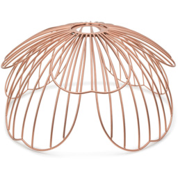 ValueLights Rose Pink Metal Flower Pendant Shade