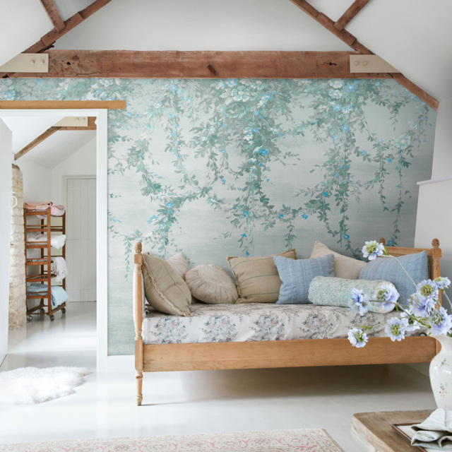 Rachel Ashwell Hanging Garden Duck Egg Mural - image 1