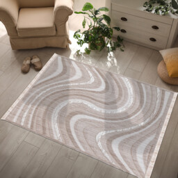 Broadway Neutral Wave Rug - thumbnail 2