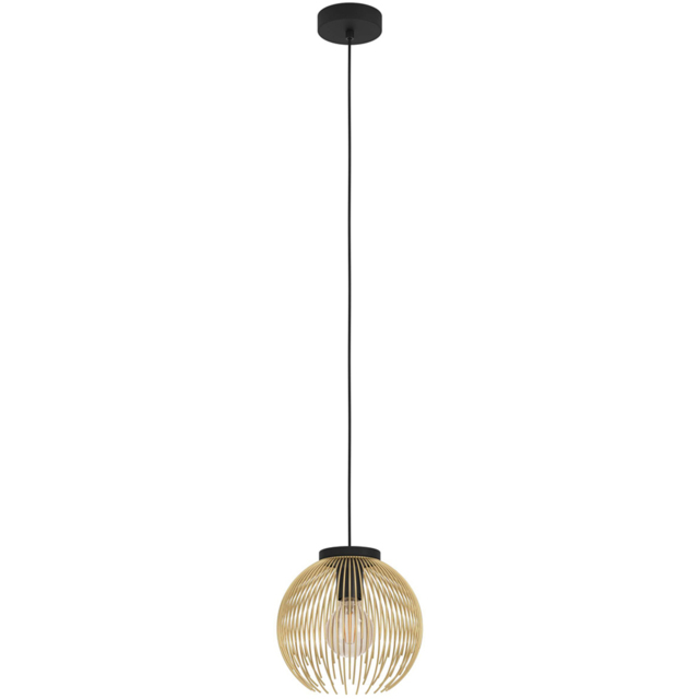 EGLO Venezuela Gold and Black Pendant Light - image 1