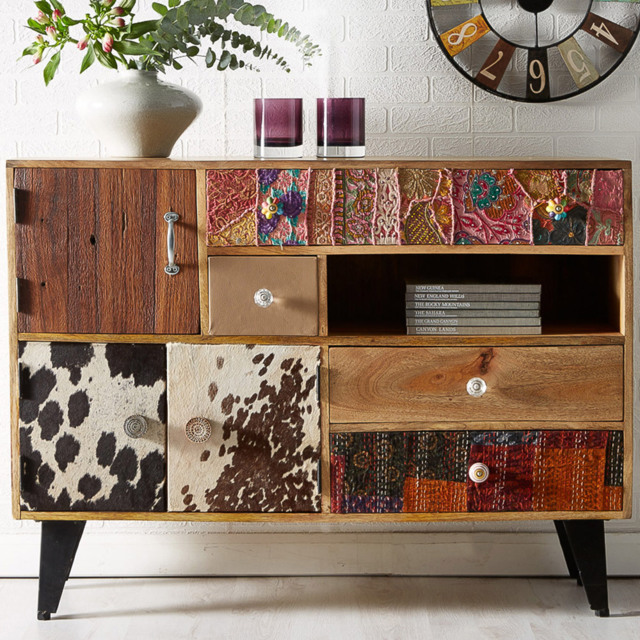 Brooklyn Monaco 3 Door 4 Drawer Single Shelf Large Sideboard - image 1