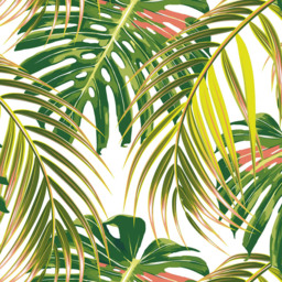Origin Murals Graphic Flower Green Wall Mural - thumbnail 2