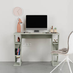 Decortie Papillon Ash Green 6 Shelf Desk - thumbnail 4