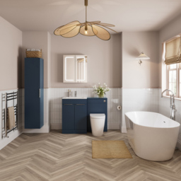 Bathstore Wharton Matt Blue Floor Standing WC Unit 500mm - thumbnail 2
