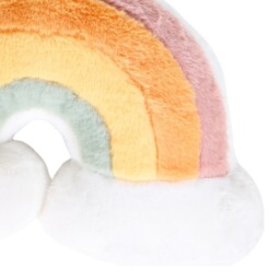 Rainbow Fur Cushion Multicolour - thumbnail 2