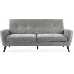 Julian Bowen Monza 3 Seater Dove Fabric Sofa - thumbnail 3