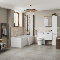 Bathstore Milford 2 Door White Wall Hung Basin Unit 510mm - thumbnail 2