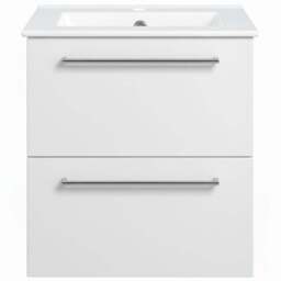Bathstore Milford 2 Door White Wall Hung Basin Unit 510mm - thumbnail 4