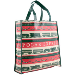 Single Blue or Red Polar Express Christmas Shopper Bag in Assorted styles - thumbnail 3