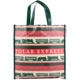 Single Blue or Red Polar Express Christmas Shopper Bag in Assorted styles - thumbnail 2