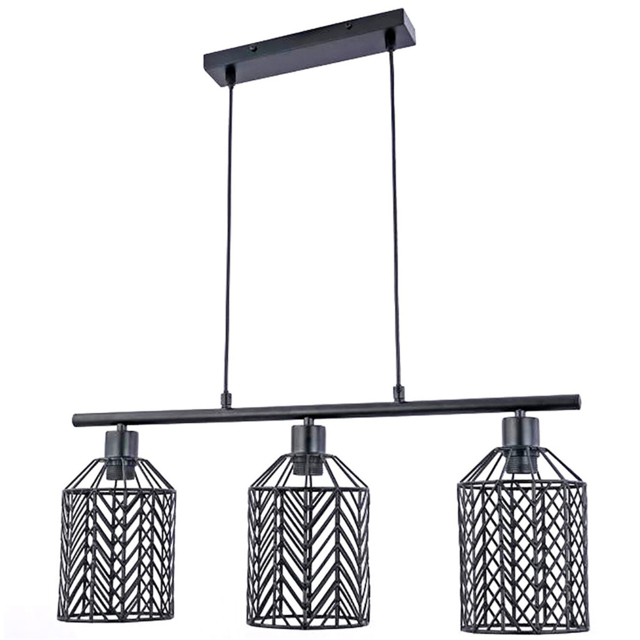 Industrial 3 Light Metal Weaved Fitting Ceiling Light - image 1
