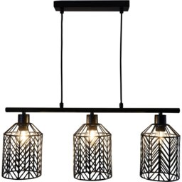 Industrial 3 Light Metal Weaved Fitting Ceiling Light - thumbnail 3