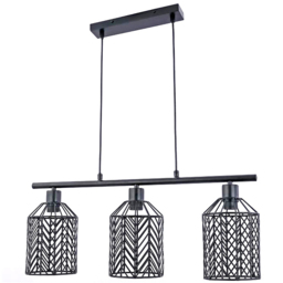 Industrial 3 Light Metal Weaved Fitting Ceiling Light - thumbnail 1
