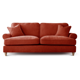 The Victoria 3 Seater Apricot Sofa - thumbnail 2