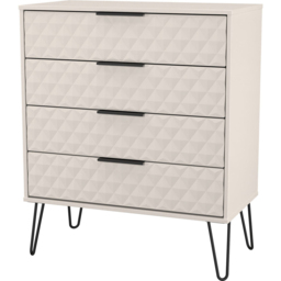 Crowndale Harlequin 4 Drawer Kashmir Matt Chest of Drawers Ready Assembled - thumbnail 2