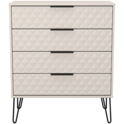 Crowndale Harlequin 4 Drawer Kashmir Matt Chest of Drawers Ready Assembled - thumbnail 3