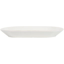 White and Gold Christmas Tree Oval Platter 30.6cm - thumbnail 2