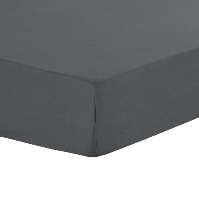 Divante Charcoal Super King Size Cotton Fitted Bed Sheet