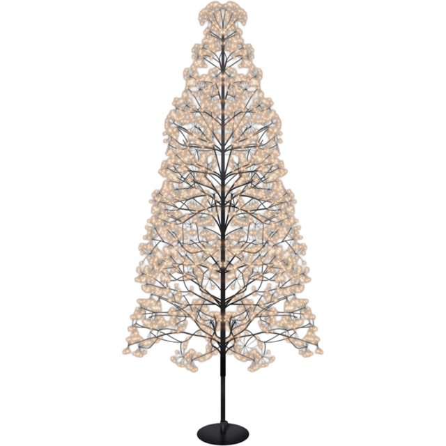 Xmas Haus 4008 Gold Micro LED Black Firework Tree 6.8ft - image 1