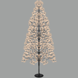 Xmas Haus 4008 Gold Micro LED Black Firework Tree 6.8ft - thumbnail 3